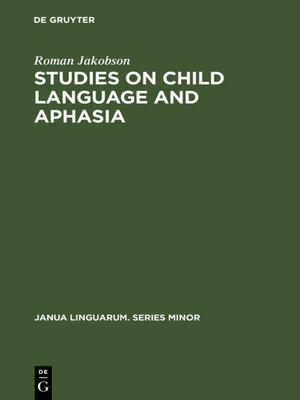 cover image of Studies on Child Language and Aphasia